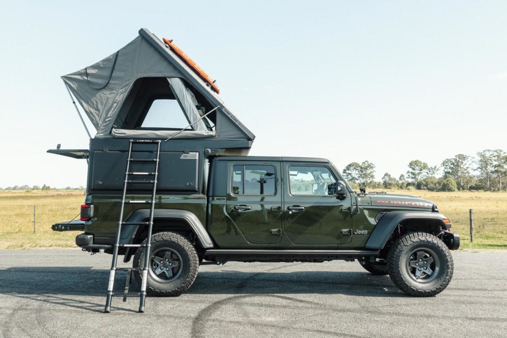 Camp King Outback Camper Jeep Gladiator